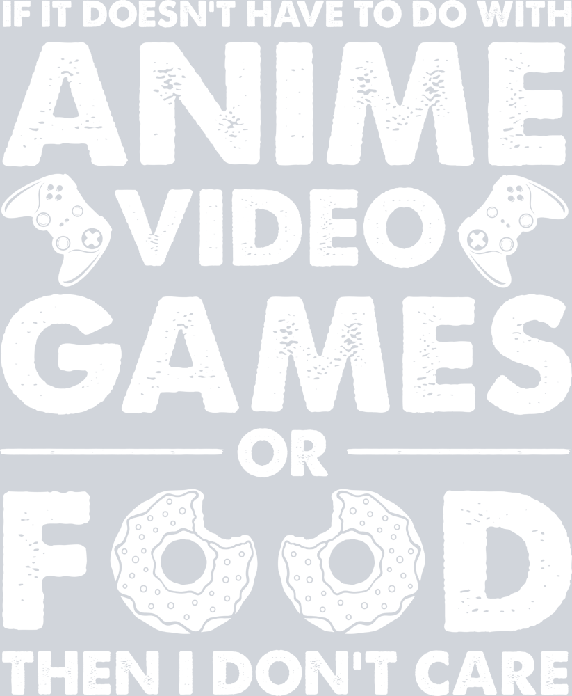 Anime Video Games Food White - STK00270
