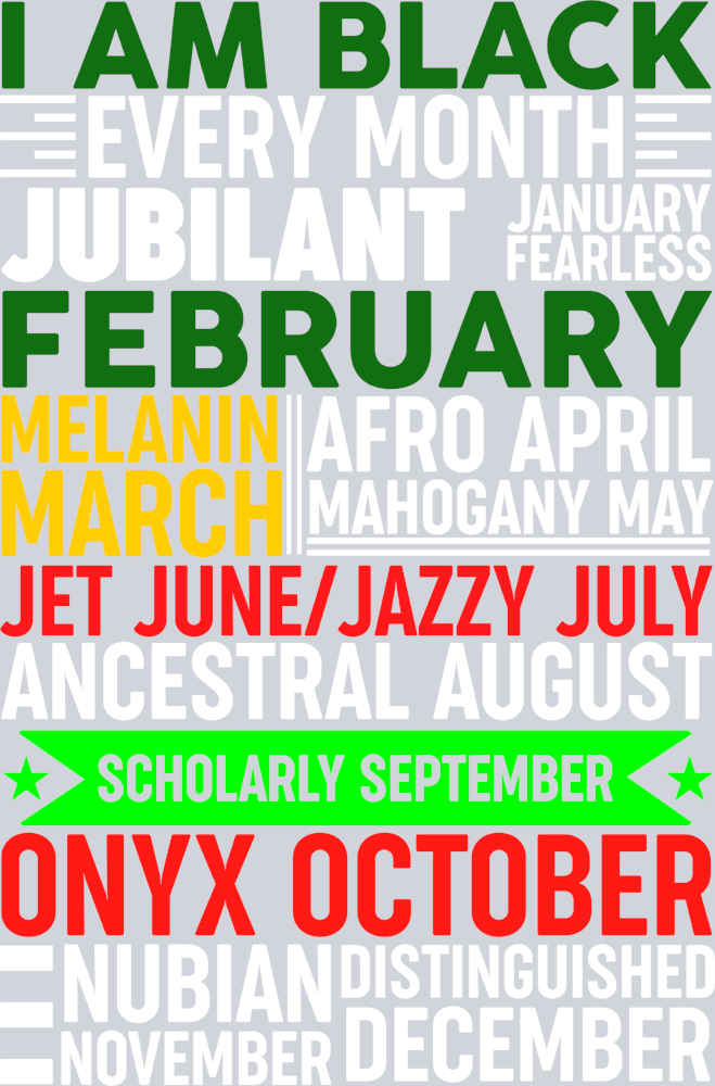 I Am Black Every Month - STK02843