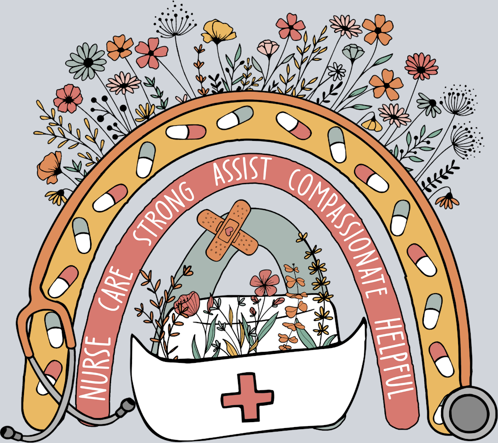 Nurse Cap Rainbow - STK04547