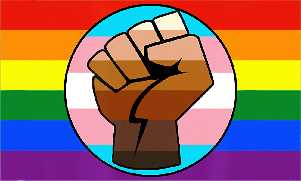 Gay Pride Trans Black Lives Matter Flag - STK02216