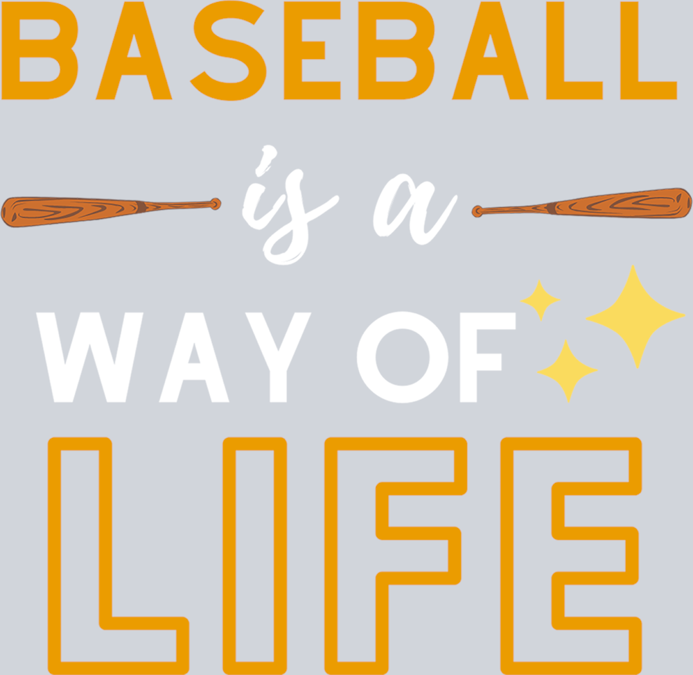 Baseball Is A Way Of Life - White - STK00406