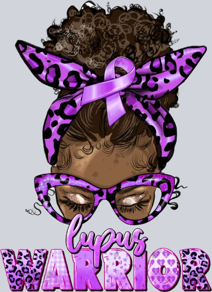 Afro Messy Bun Lupus Warrior - STK00073