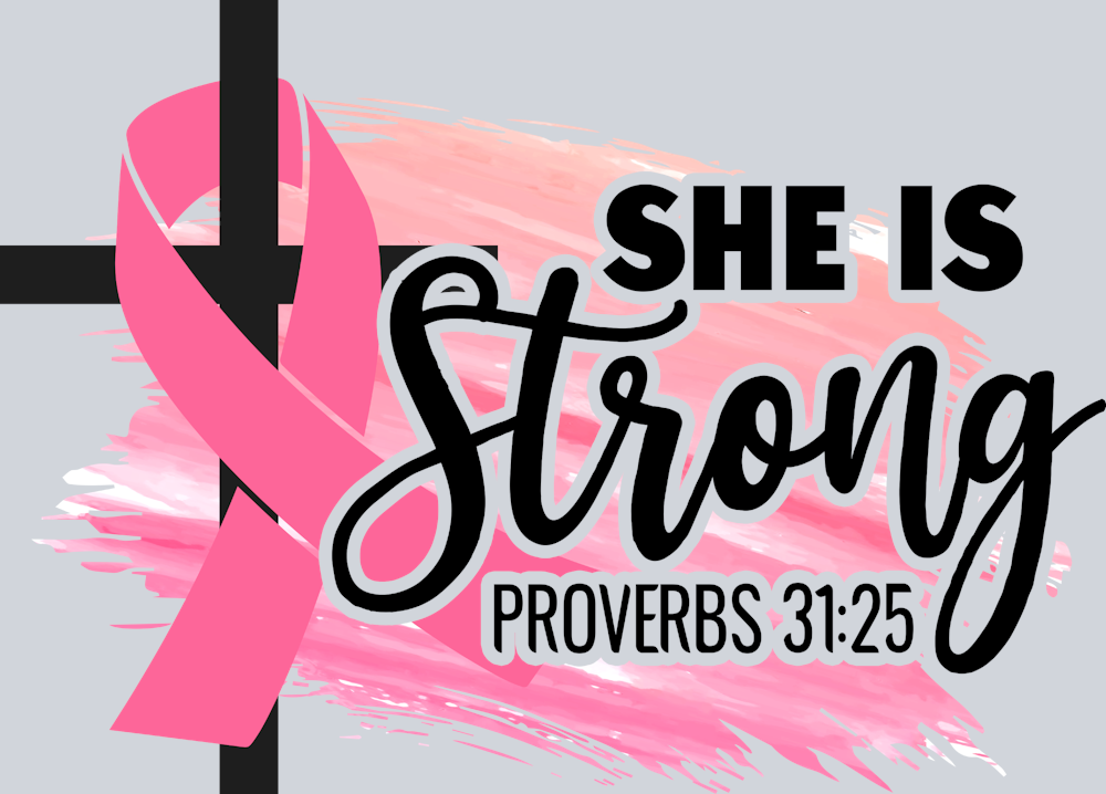 She Is Strong Proverbs 31-25 BCA - STK06870
