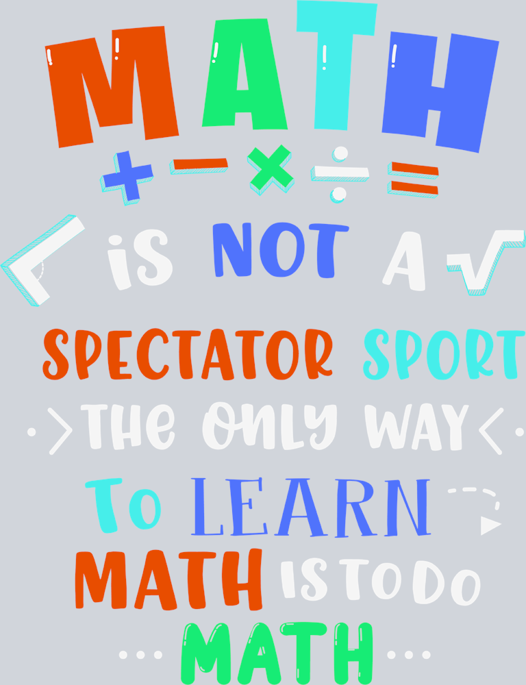 Math Is Not A Spectator Sport - STK04134