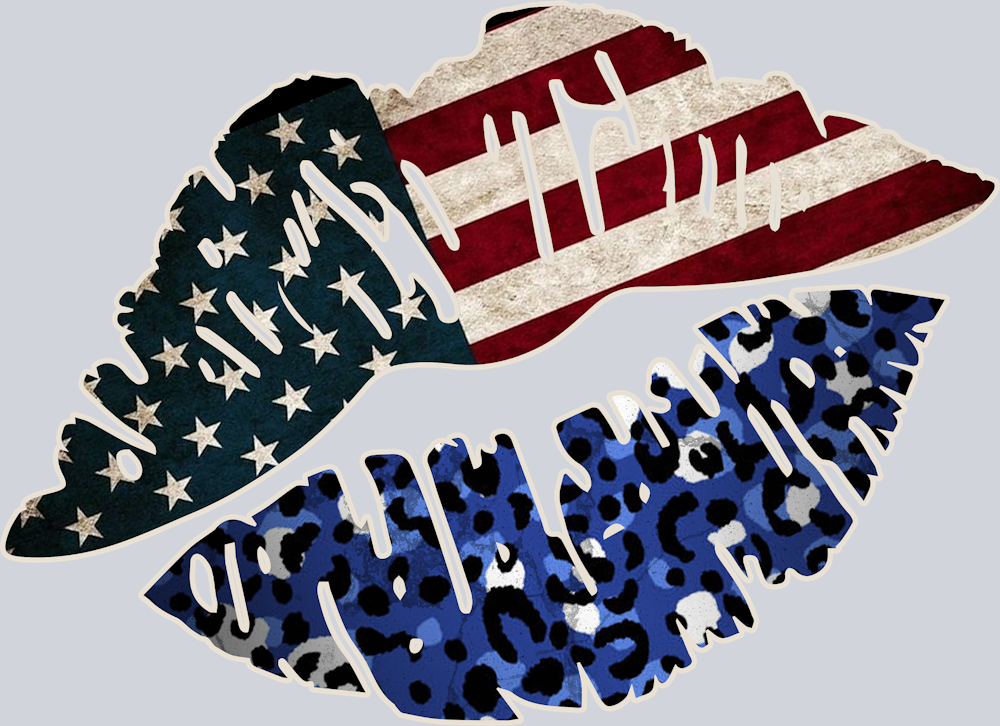 American Flag Lips - STK00217