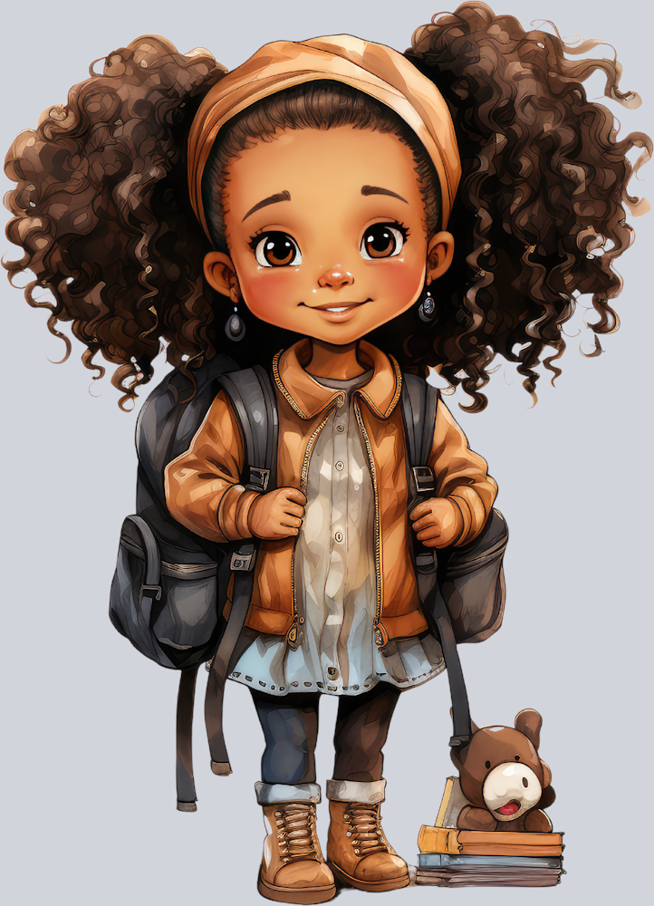 Cute Black Girl Back To School 10 - STK01545