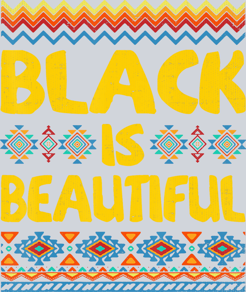 Black Is Beautiful Pattern Border - STK00823