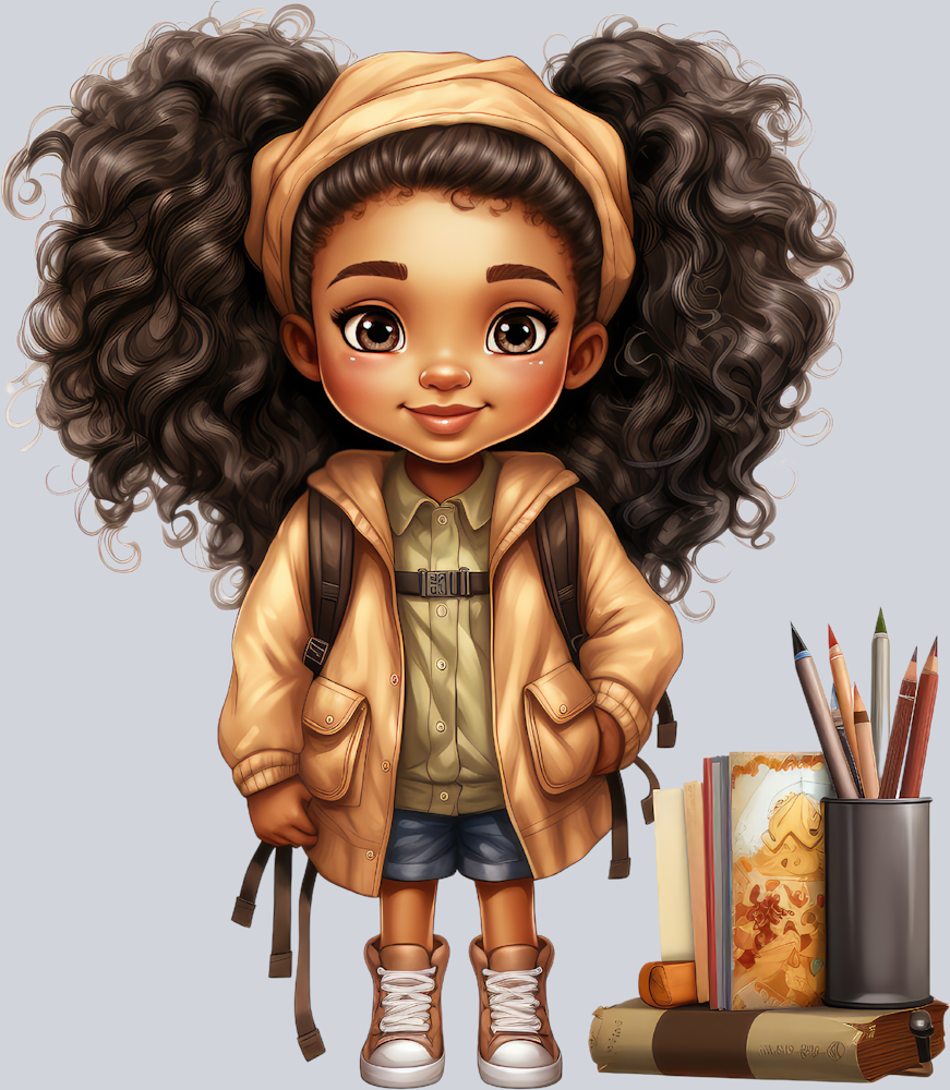 Cute Black Girl Back To School 13 - STK01548