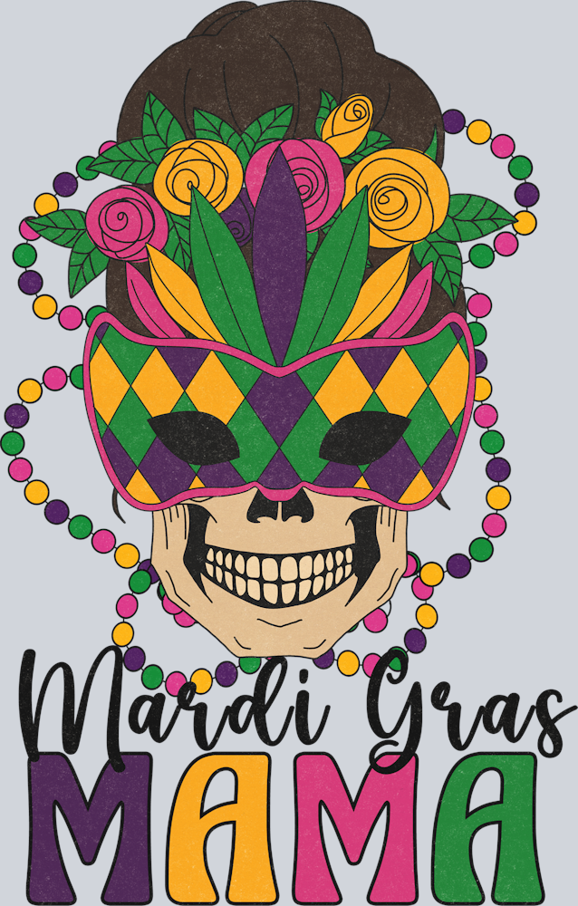 Skull Mardi Gras Mama - STK05538