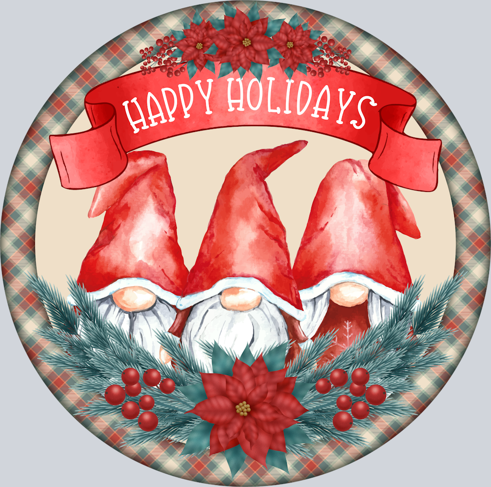 Happy Holidays Gnomies - STK02574