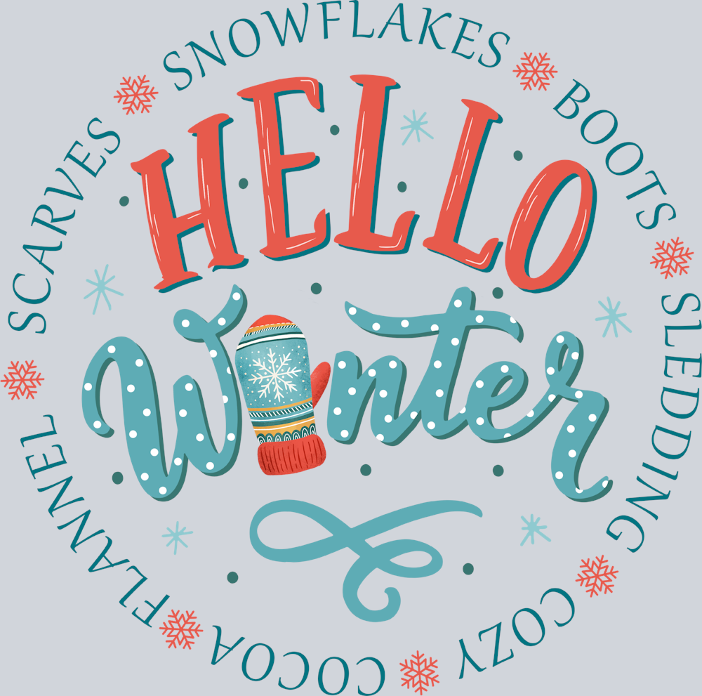 Hello Winter Mitten - STK02722