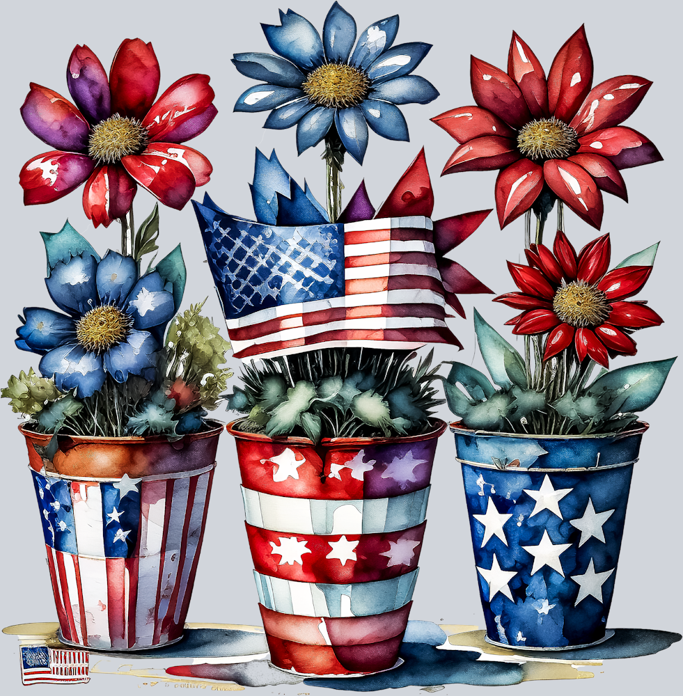 Patriotic Flowers 2 - STK04697