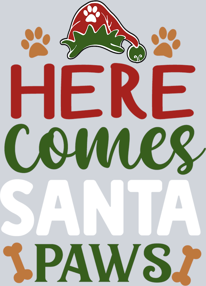 Pets Here Comes Santa Paws - STK04863
