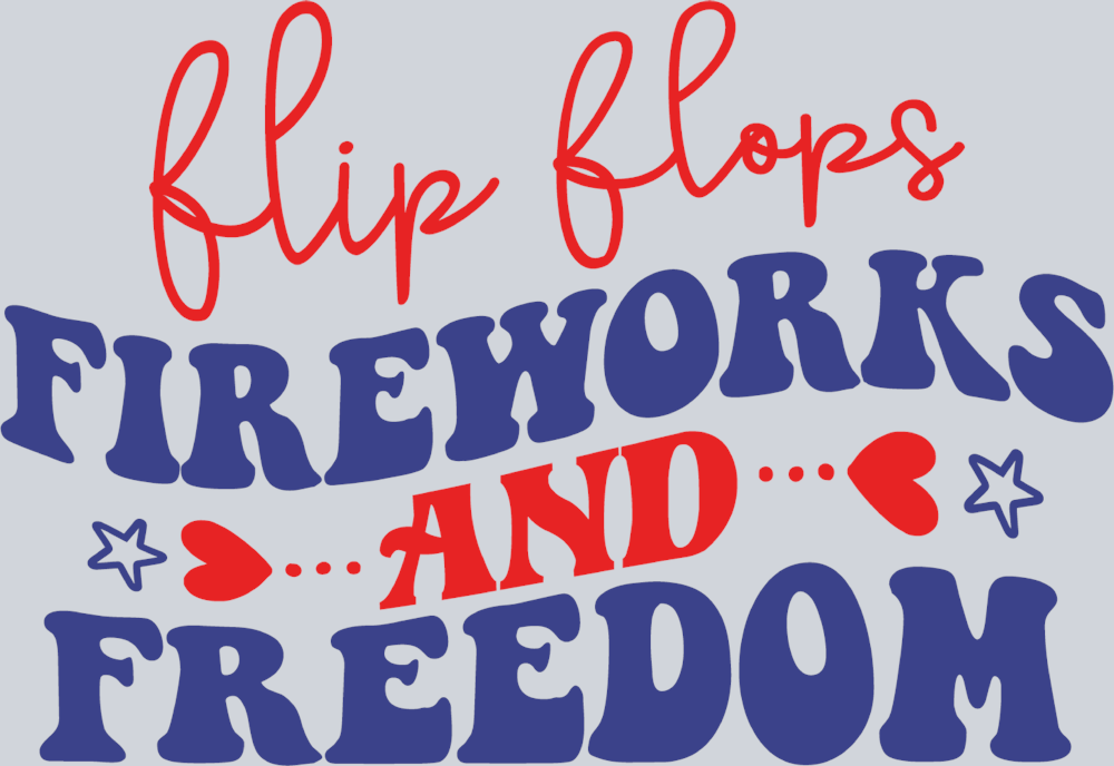 Flip Flops Fireworks And Freedom - STK02040
