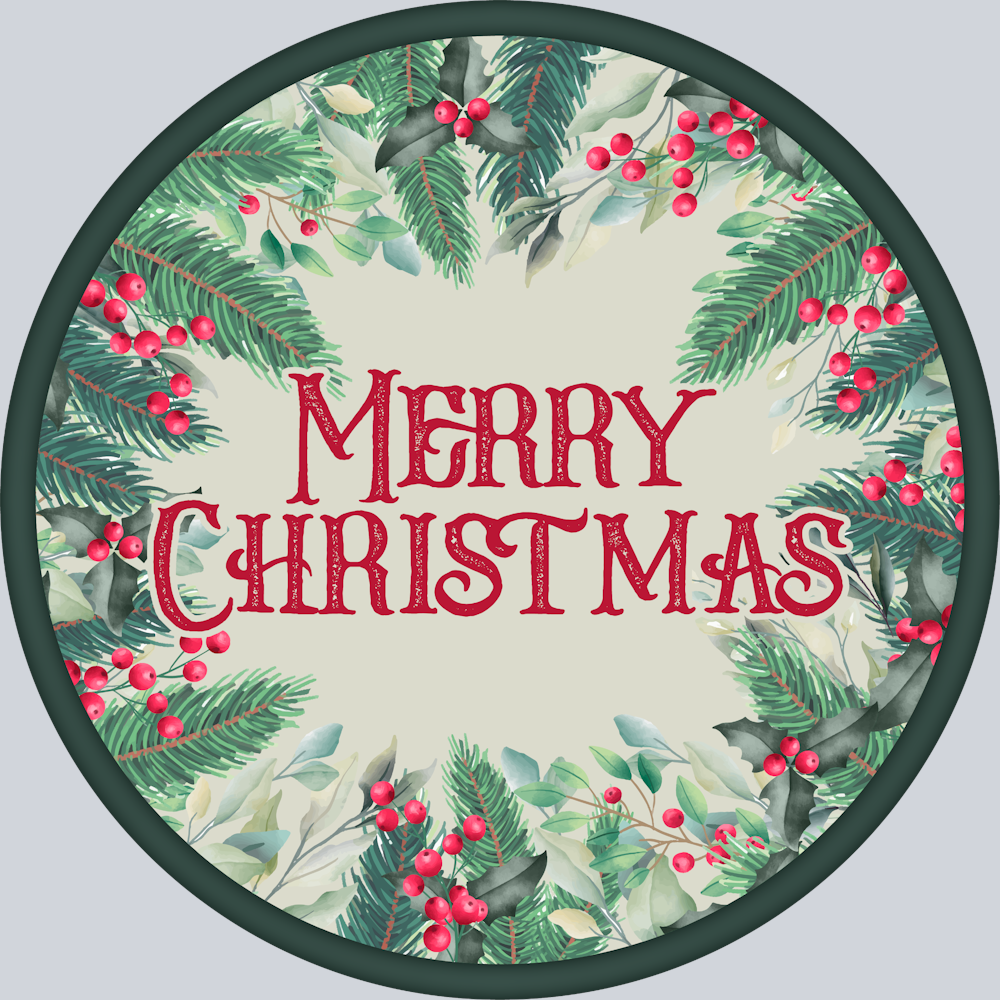 Wreath Merry Christmas - STK06532