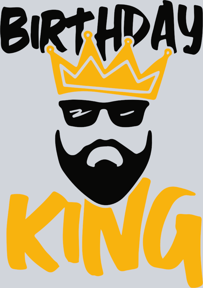 Birthday King Black - STK00566