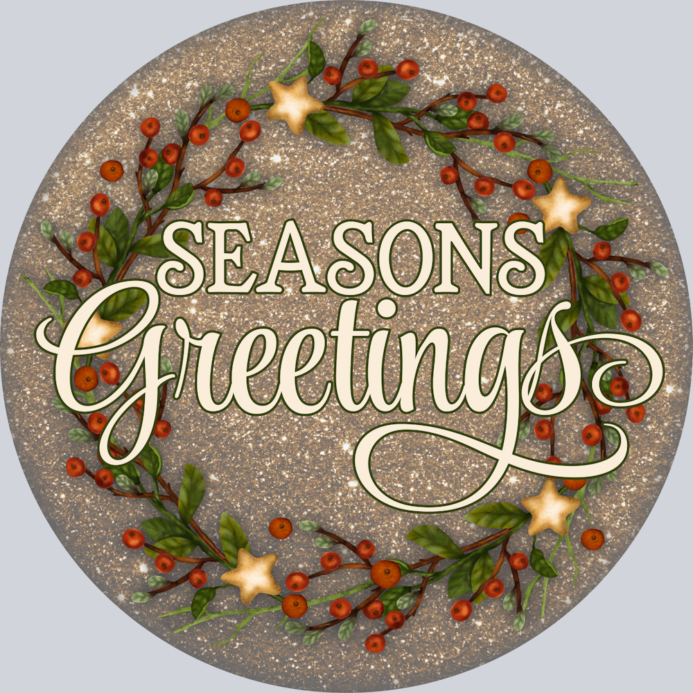 Glitter Seasons Greetings - STK02269