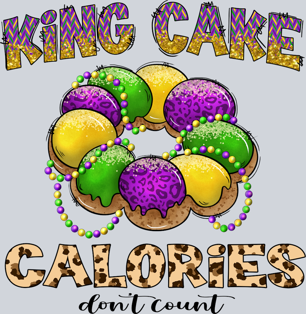 Mardi Gras King Cake Calories - STK04063