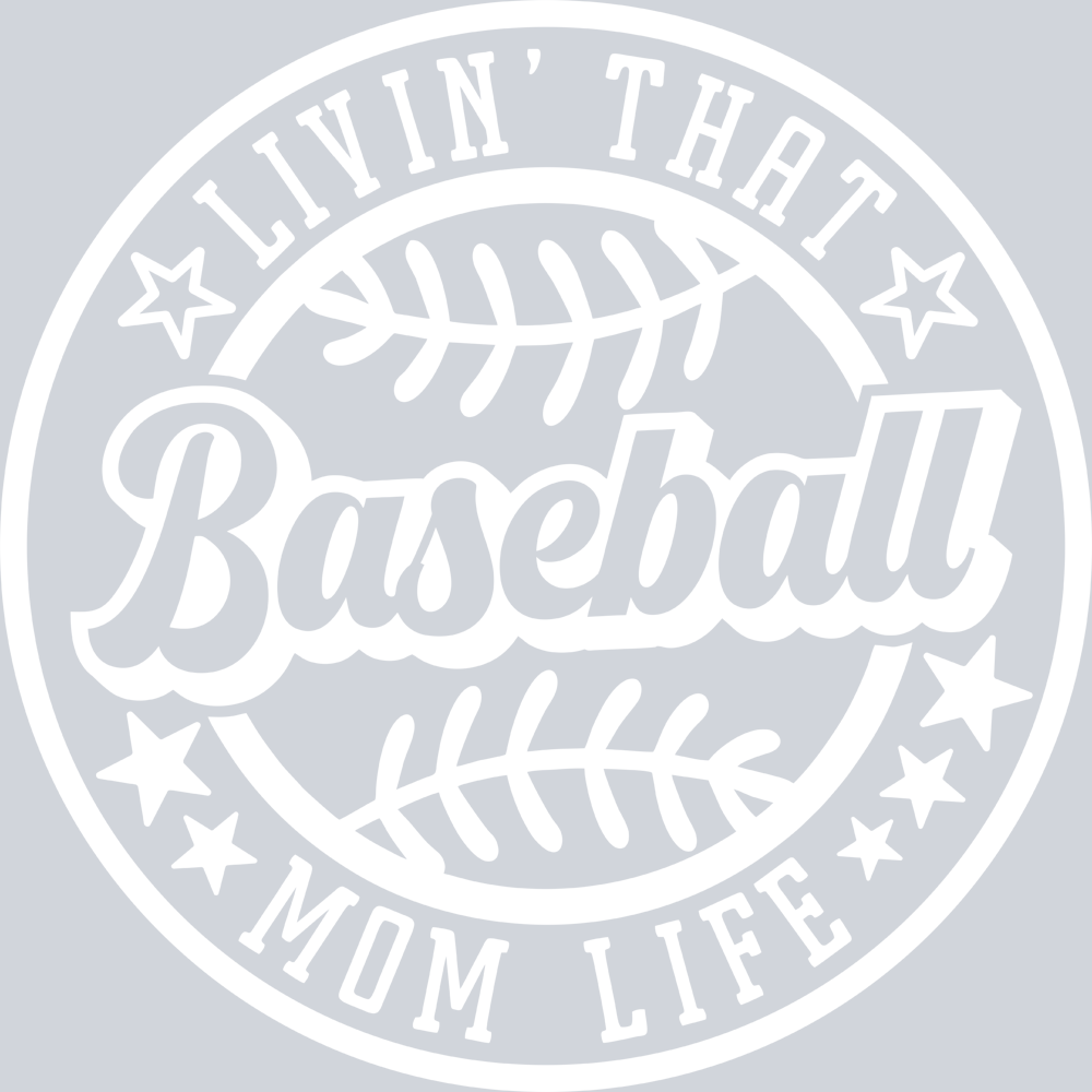 Livin That Baseball Mom Life - White - STK03652