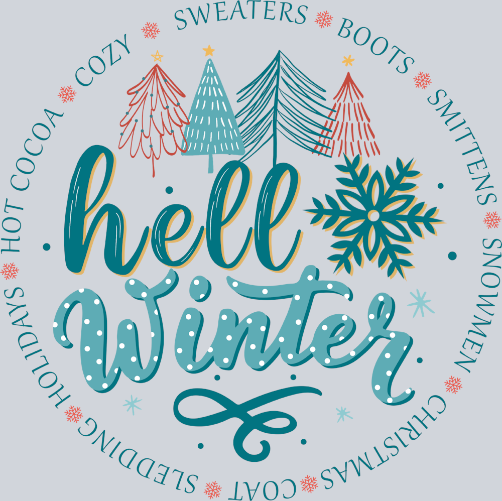 Hello Winter Snowflake - STK02723