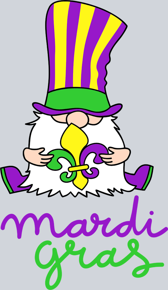 Gnome Mardi Gras - STK02318