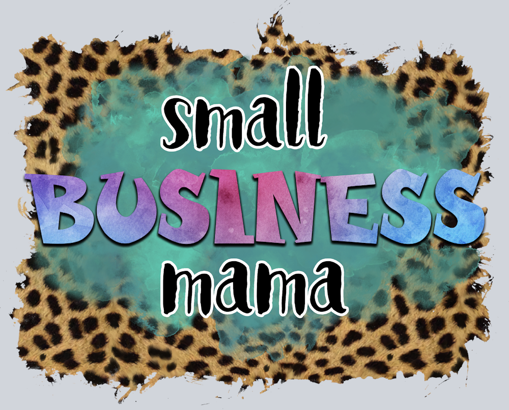 Small Business Mama Leopard Watercolor - STK05554