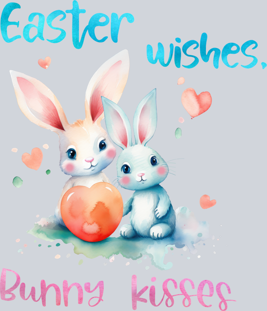 Easter Easter Wishes Bunny Kisses 2 - STK01764