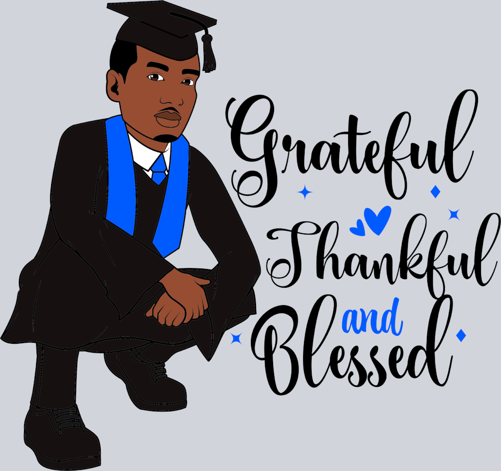 Grateful Graduation Black Man Short - STK02421
