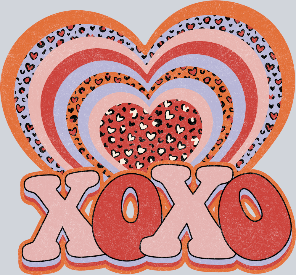 Xoxo Leopard Heart - STK06547
