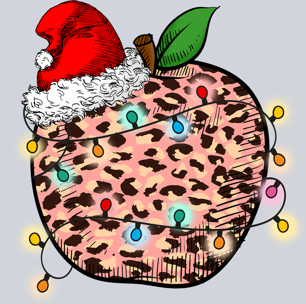 Christmas Apple Teacher - STK01291