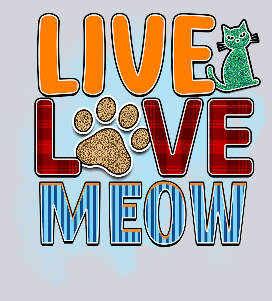 Pets Live Love Meow - STK04871