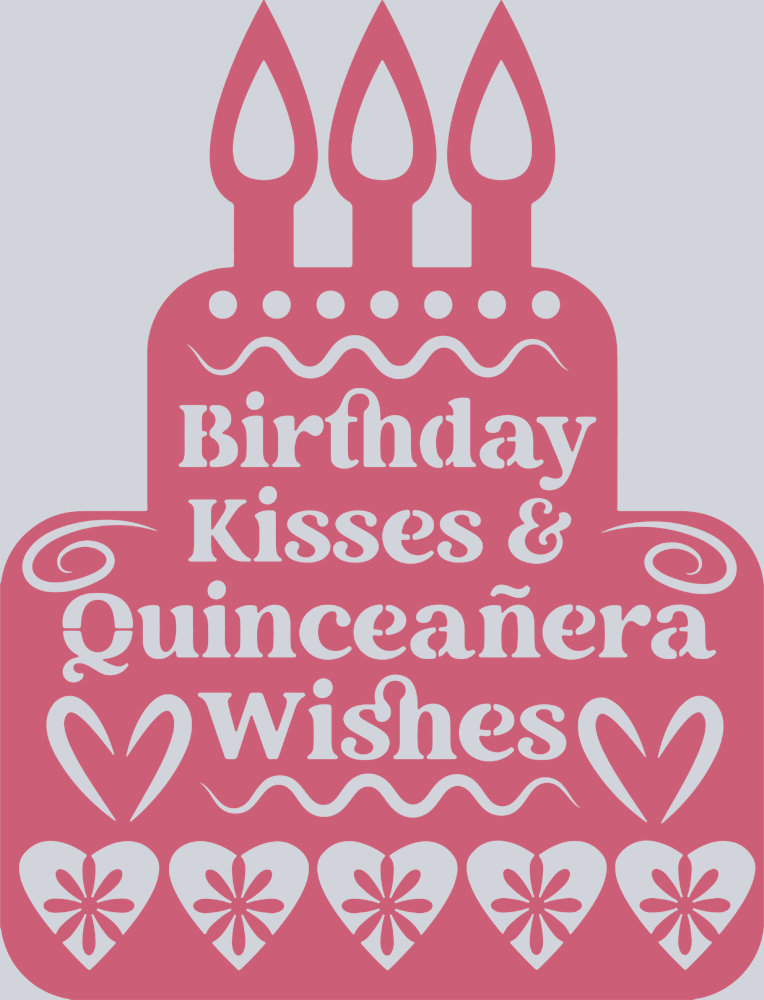 Papel Picado Birthday Kisses 4 - STK06914