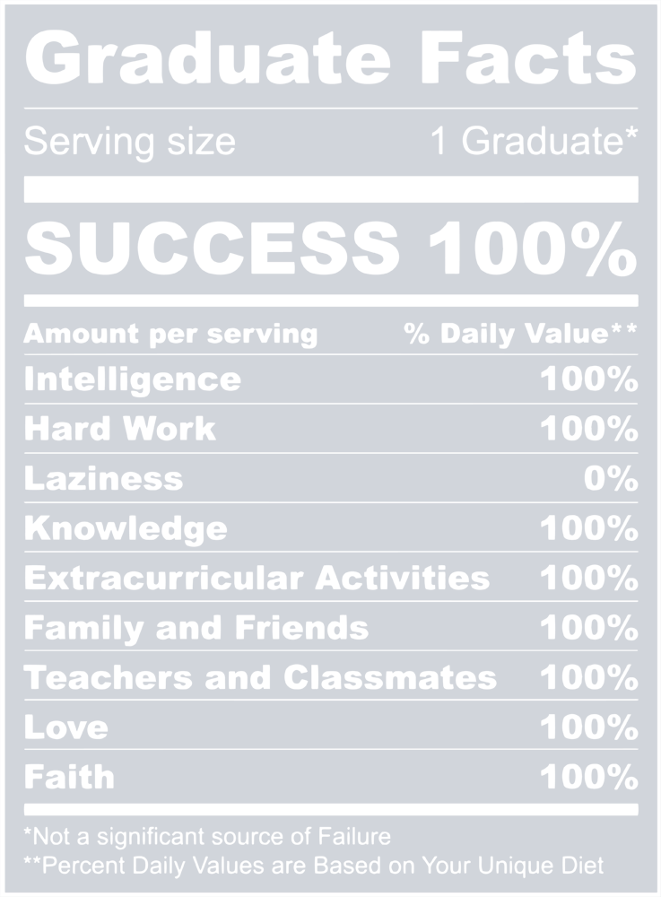 Graduate Facts White - STK02412