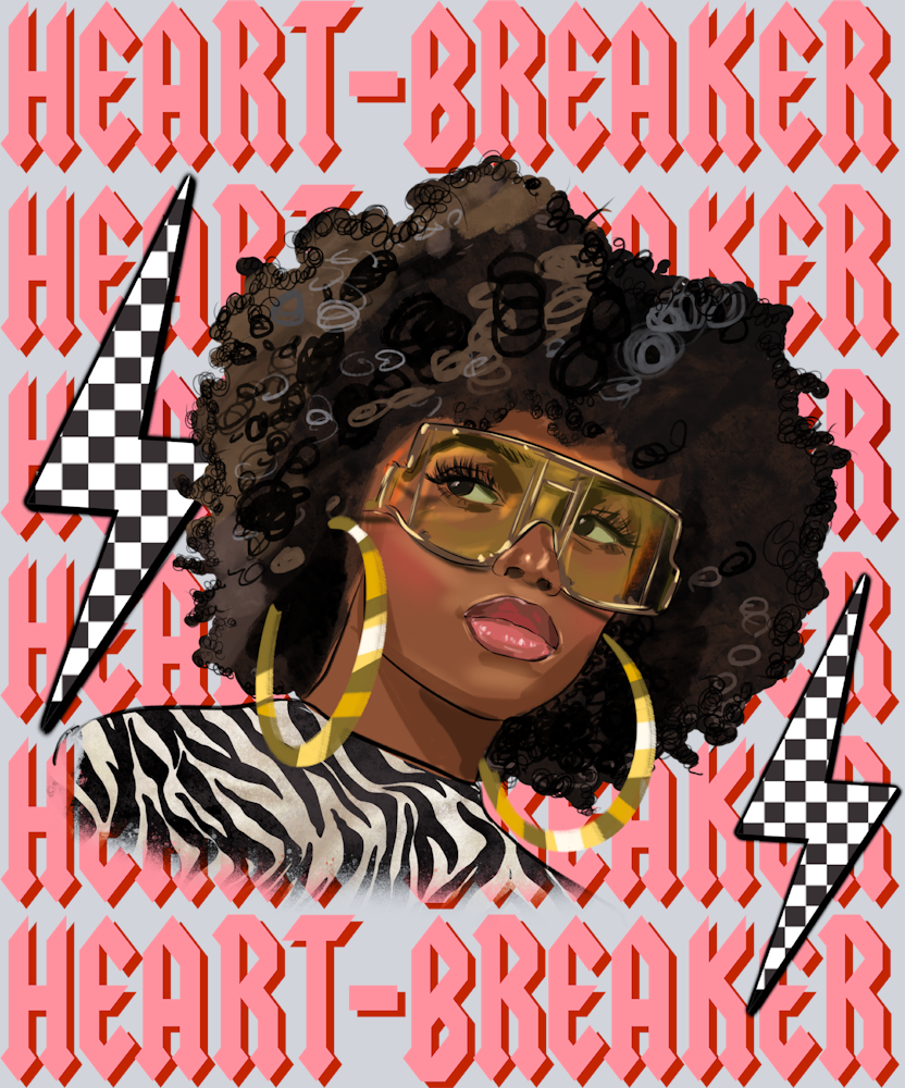 Heart Breaker Black Woman - STK02653