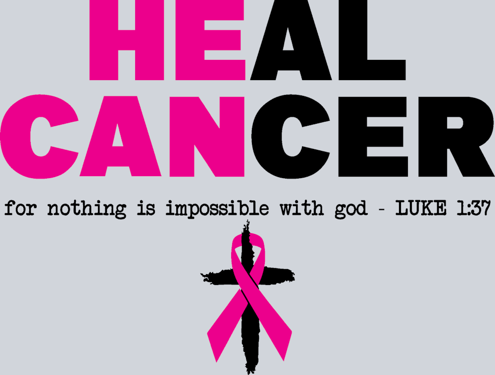 He Can Heal Cancer BCA - Black - STK06842