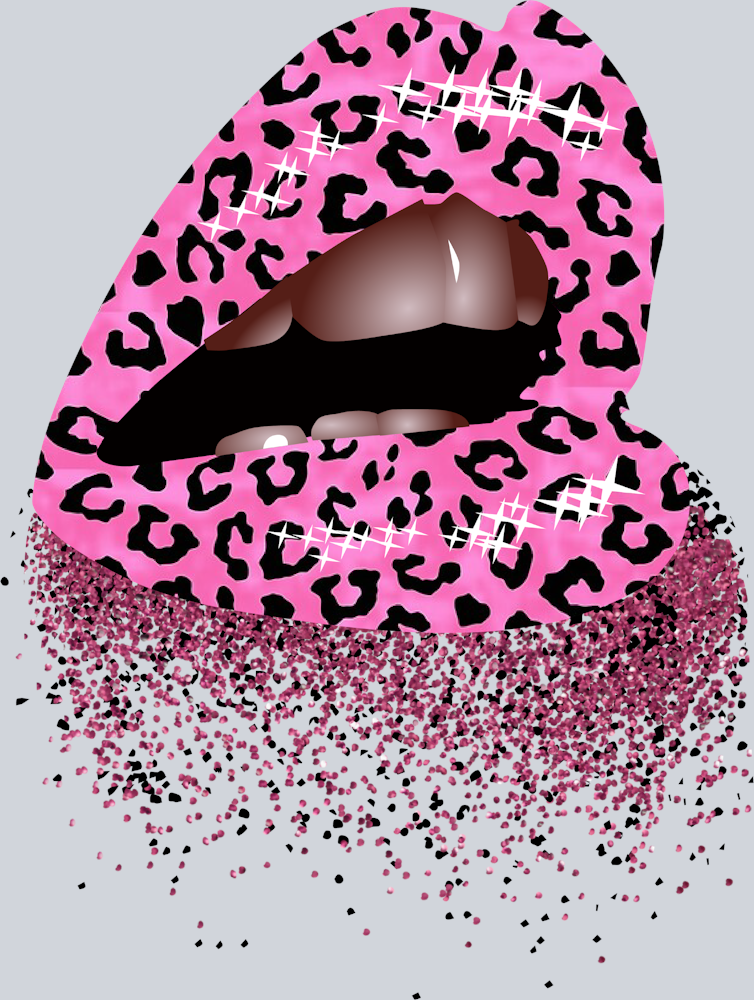 Pink Leopard Lips 2 - STK04928