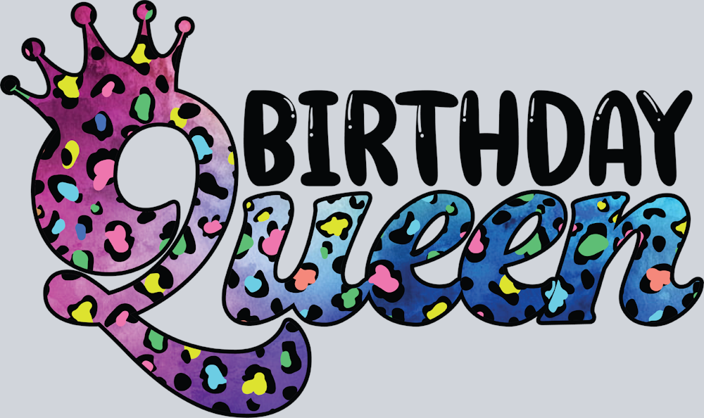 Birthday Queen Leopard - STK00572