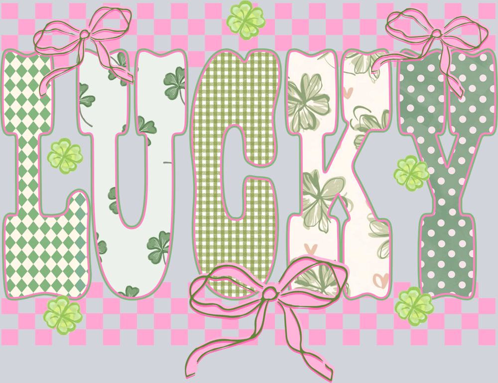 Lucky Green and PInk - STK07758