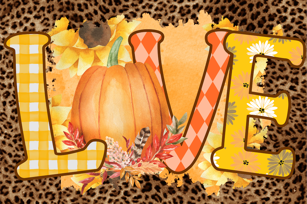 Love Fall Leopard - STK03718