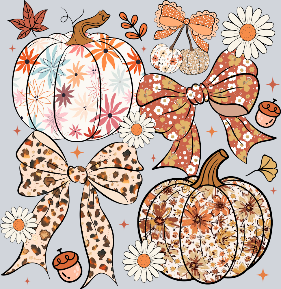 Pumpkins And Bows - STK07399