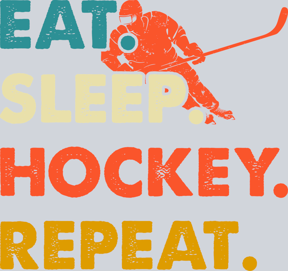 Eat Sleep Ice Hockey Repeat 2 - STK01819