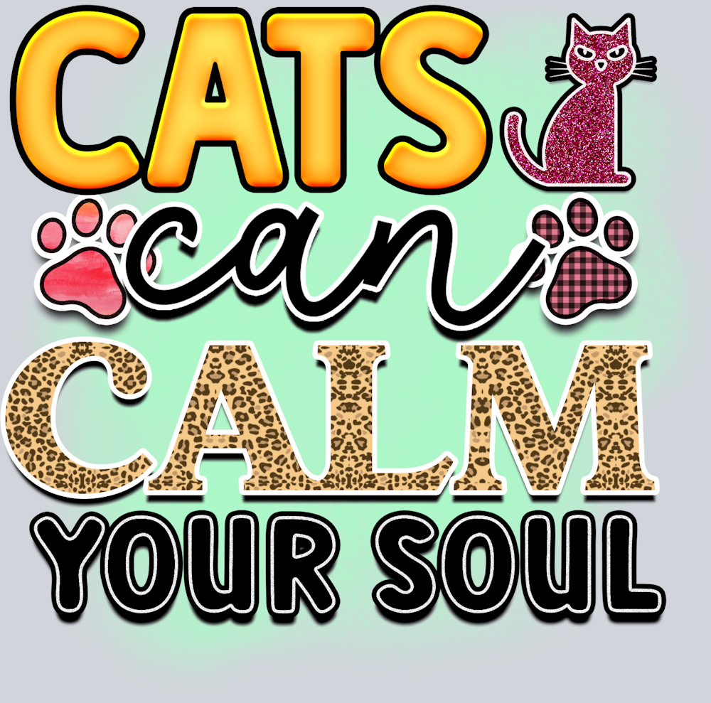 Pets Cats Can Calm Your Soul - STK04831