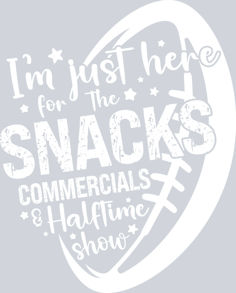 I'm Just Here For The Snacks - White - STK03067