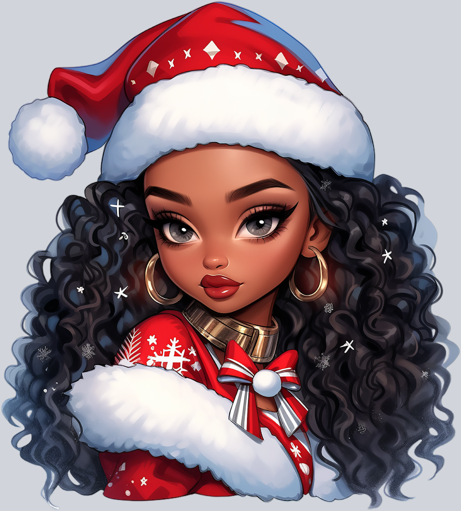 Christmas Black Girl - STK01294
