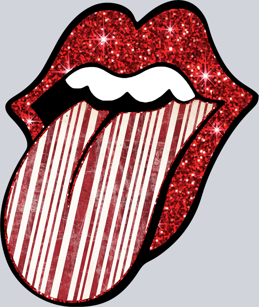 Red Lips And Candy Cane Tongue - STK05147