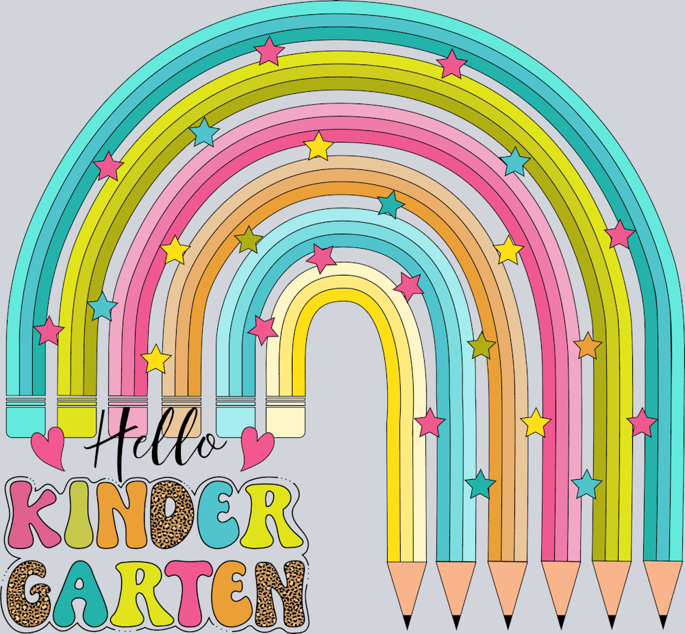 Hello Kindergarten With Pencils - STK02704