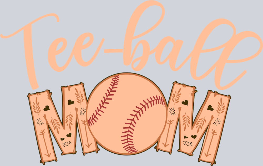 Tee Ball Mom Leopard Ball Mom Mothers Day - STK05982