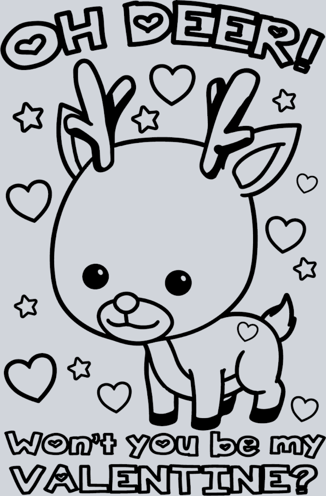 Oh Deer Won't You Be My Valentine - STK04571