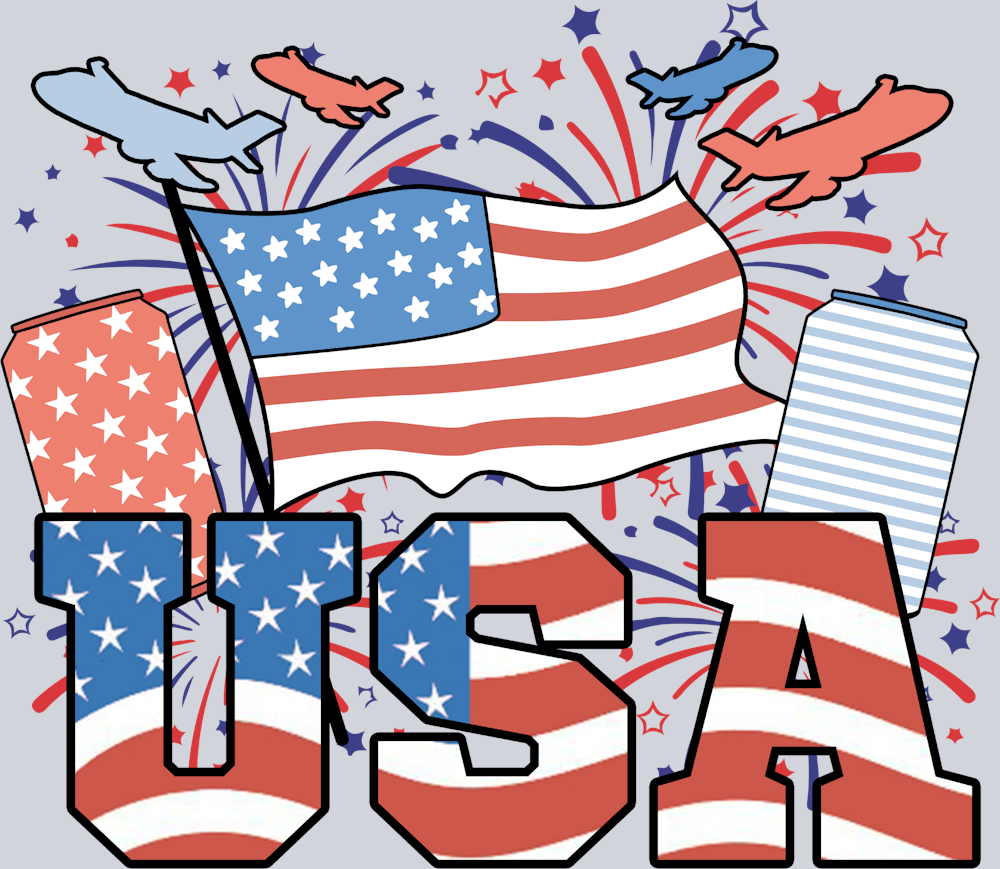 USA Stars And Stripes Flags - STK06259