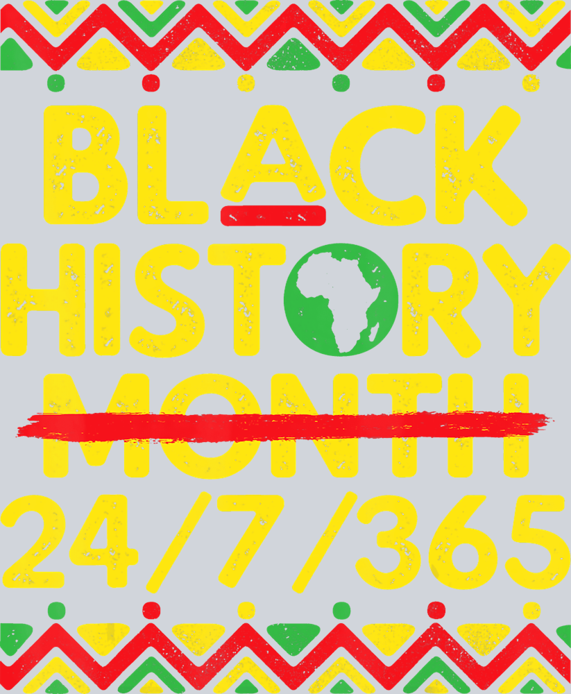 Black History 24 7 365 Yellow - STK00660
